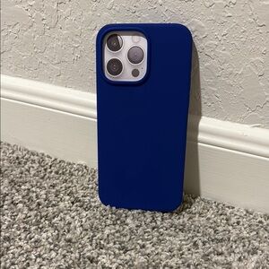 Cobalt Blue Silicone Phone Case